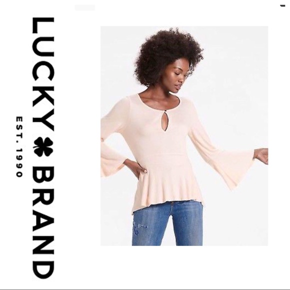 lucky brand bell sleeve top